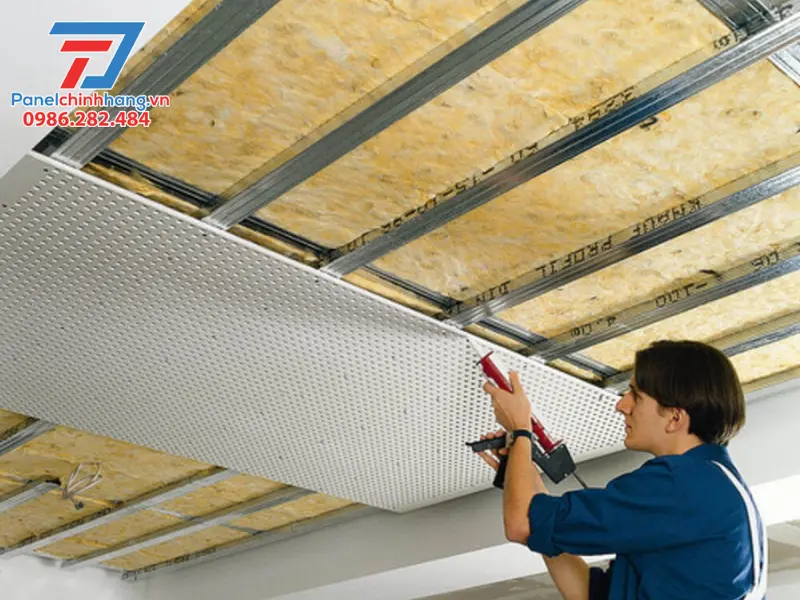 Tấm thạch cao cách âm Tấm thạch cao cách âm
