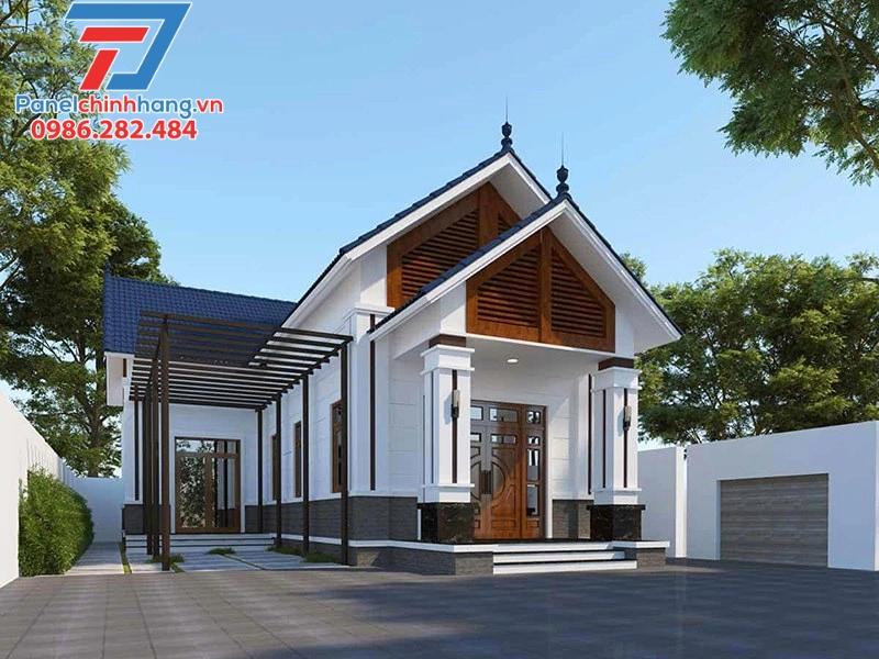 Nhà cấp 4 panel dạng chữ L