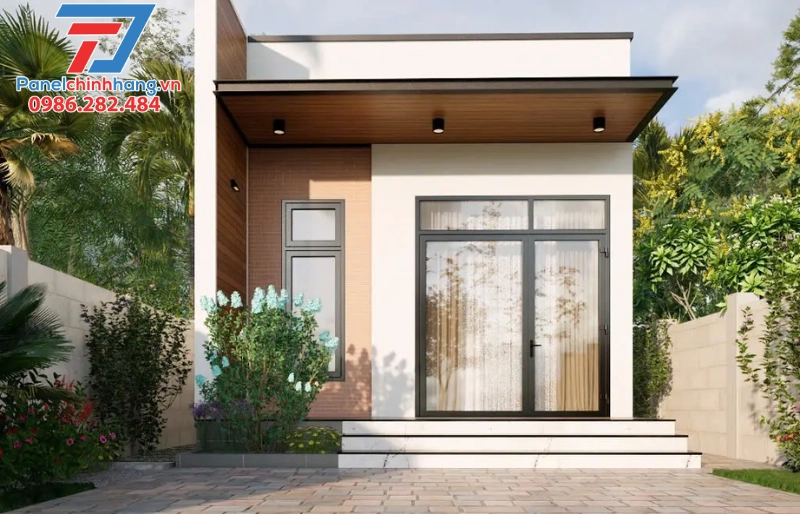 nhà panel cấp 4 mái bằng
