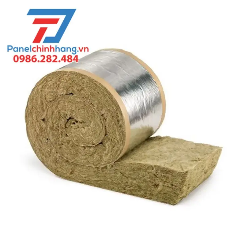 Bông Khoáng Rockwool Dạng Cuộn Có Bạc - Cách Nhiệt Công Trình