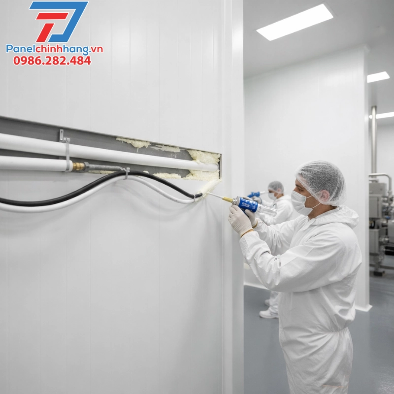 cách nhiệt cho nhà máy chế biến thịt