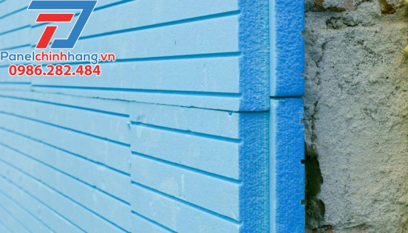 Thi công xốp XPS dày 25mm cho tường