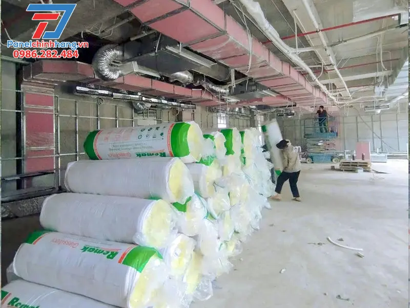 bông thủy tinh remak ứng dụng công trình công nghiệp và thương mại