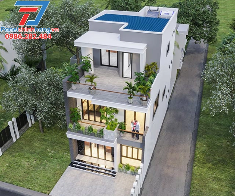 mái tôn chống nóng nhà ống đẹp