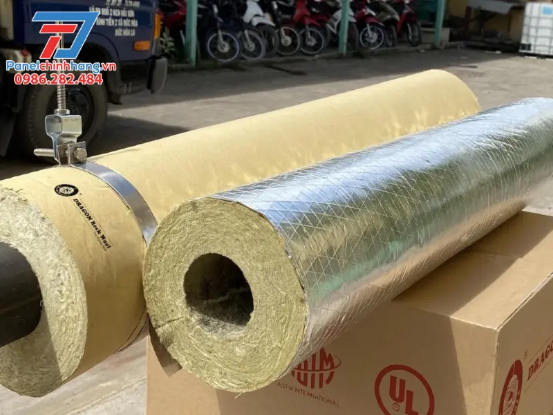 cách nhiệt rockwool 2 lớp bạc