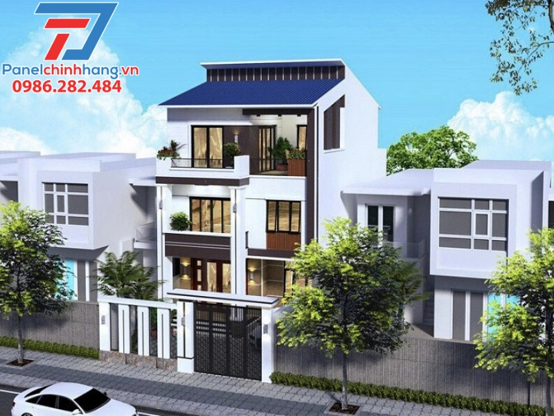 mái tôn chống nóng nhà ống hiện đại