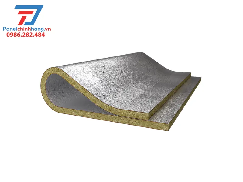 cách nhiệt rockwool 2 lớp bạc