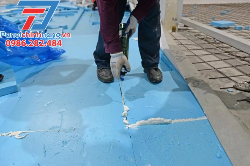 xốp XPS làm cách nhiệt sàn kho lạnh, tầng hầm
