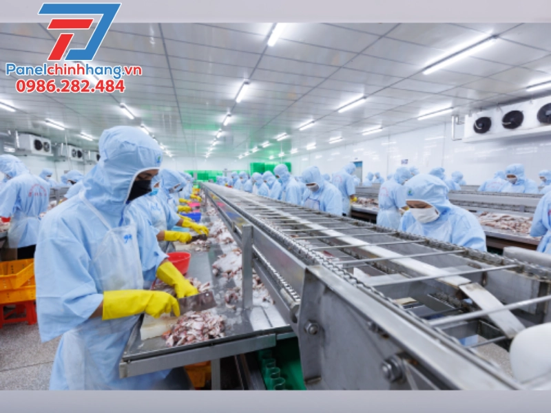 cách nhiệt cho nhà máy chế biến thịt