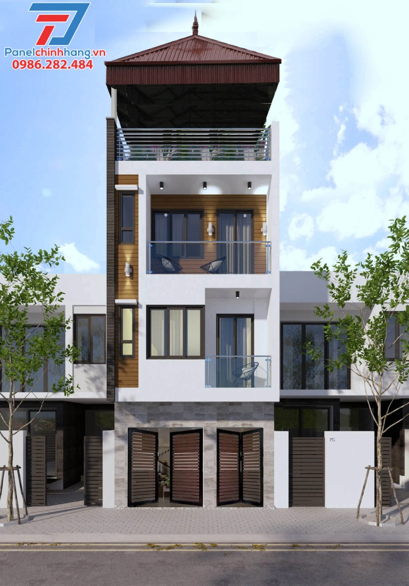 mái tôn chống nóng nhà ống dạng chóp