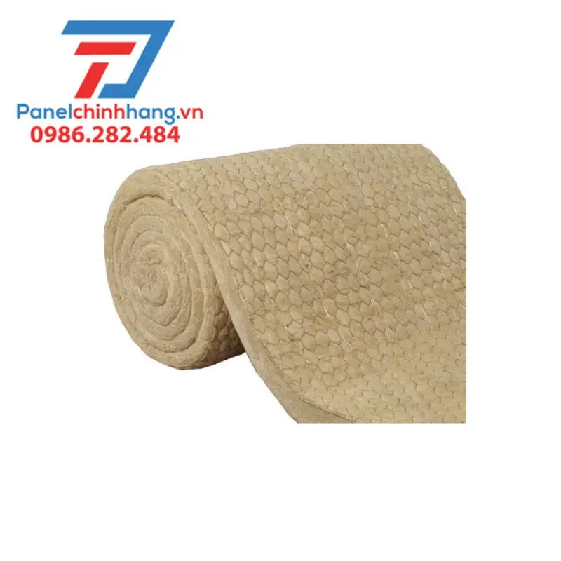 Bông khoáng Rockwool dạng cuộn có lưới Bông khoáng Rockwool dạng cuộn có lưới