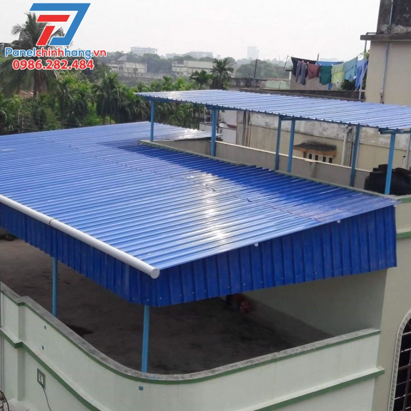 mái tôn chống nóng sân thượng
