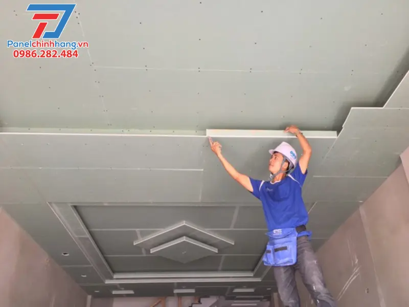 chống nóng cho trần nhà bê tông bằng trần giả, trần thạch cao