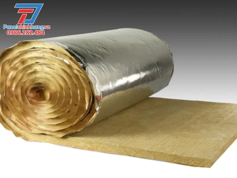 Báo giá bông khoáng rockwool dạng cuộn có bạc