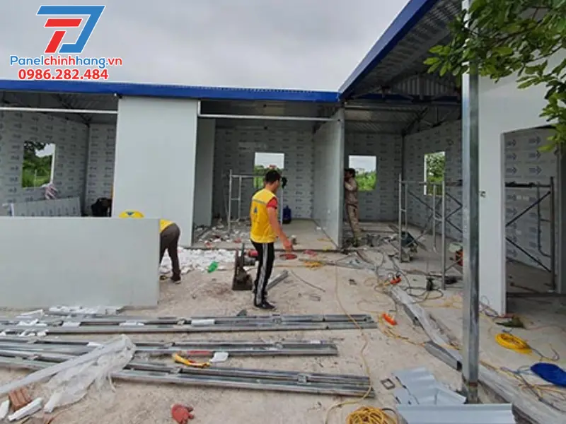 Quy trình thi công cách nhiệt nhà lắp ghép hiệu quả từ Panelchinhhang
