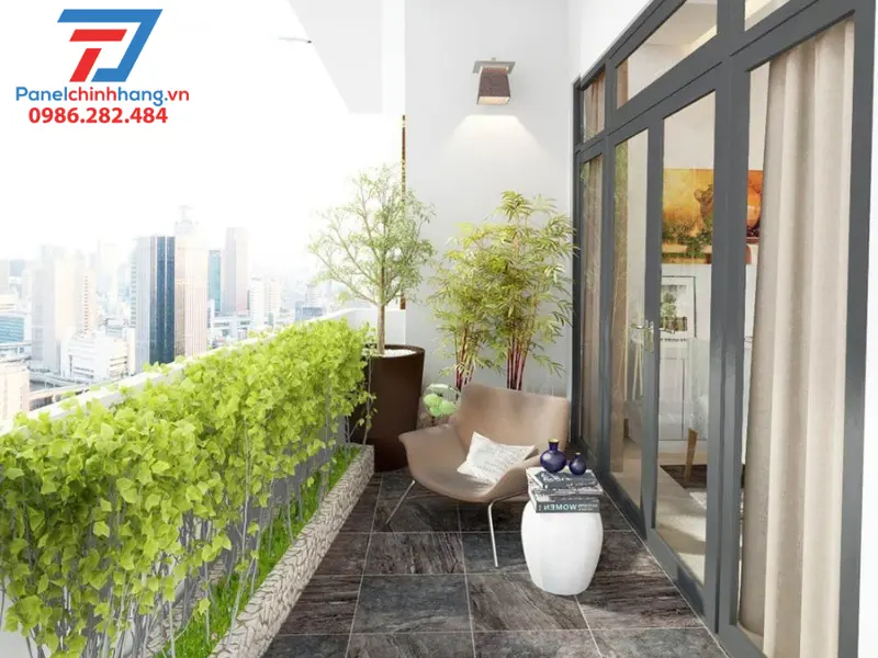 Cách nhiệt biệt thự hướng tây với thiết kế lô gia