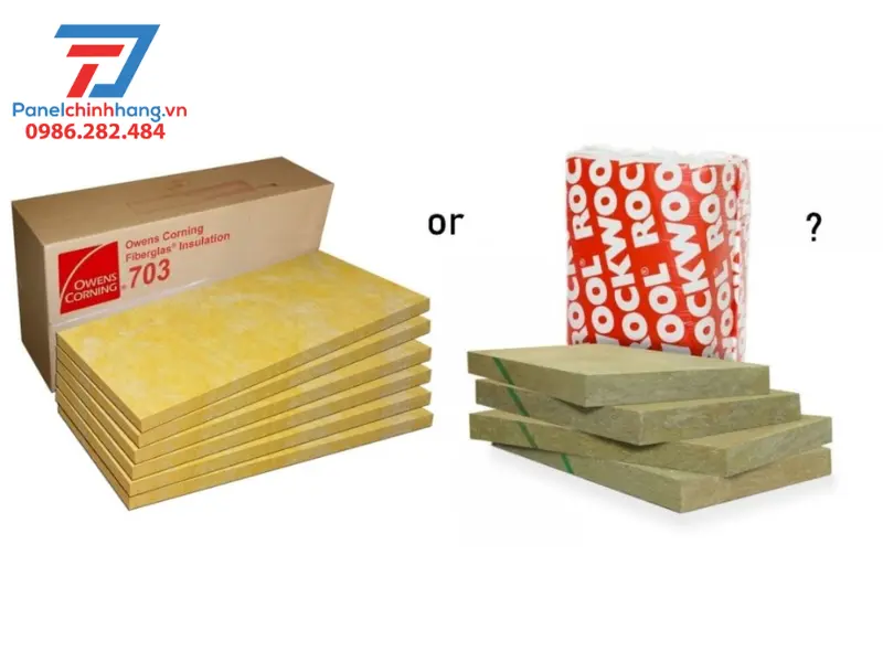 Bông khoáng (Rockwool) và Bông thủy tinh (Fiberglass)