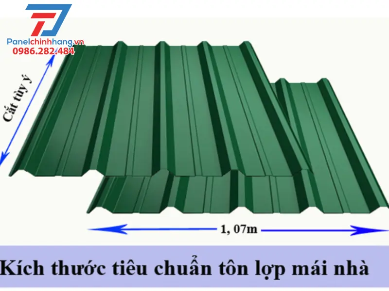 Kích thước chuẩn tôn 5 sóng