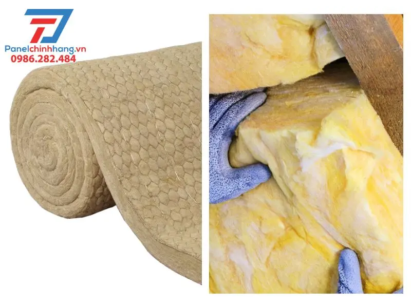 bông khoáng Rockwool và bông thủy tinh Glasswool