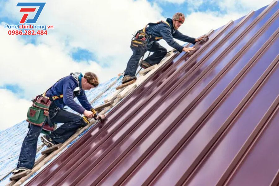 Hướng Dẫn Quy Trình Thi Công Mái Panel Chuẩn Kỹ Thuật