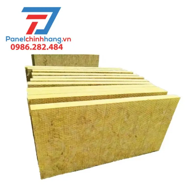 Bông khoáng Rockwool tấm 60kg/m3 Bông khoáng Rockwool tấm 60kg/m3