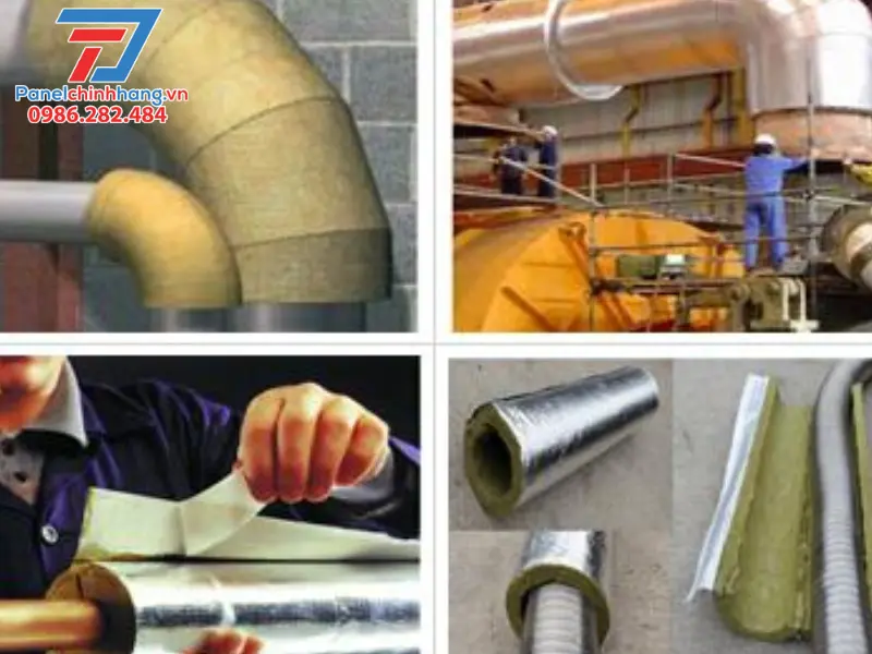 bông thủy tinh dạng ống ứng dụng trong đường ống công nghiệp
