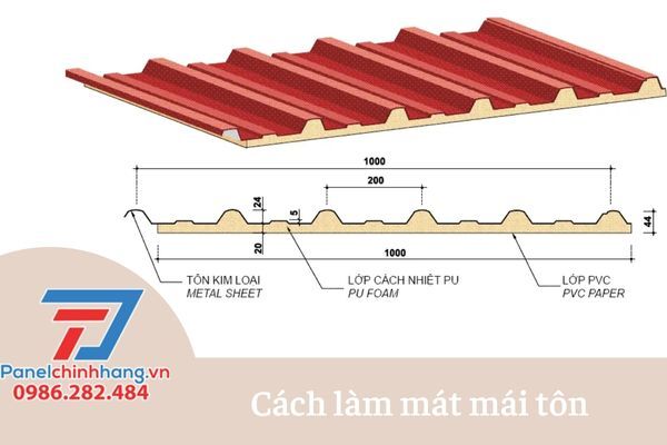 cách làm mát cho nhà mái tôn